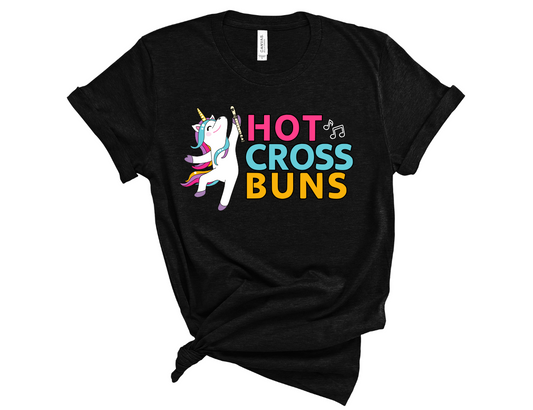 Recorder Unicorn Hot Cross Buns Unisex T-Shirt