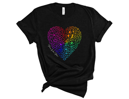 Rainbow Music Teacher Mom Unisex T-Shirt